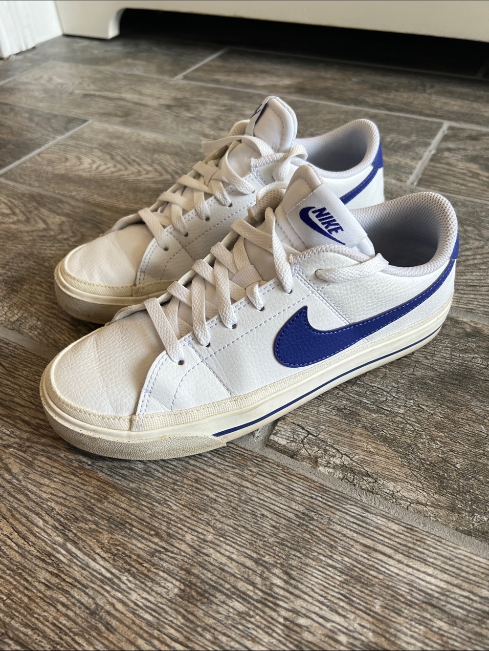 Nike Court Legacy white royal blue women’s 7.5